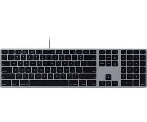 Matias FK318B Wired Aluminium Keyboard for Mac USB Clavier anglais US, QWERTY, Mac gris sidéral