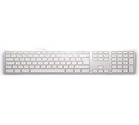 Matias FK318S-UK Clavier USB avancé en Aluminium pour Apple Mac OS | QWERTY | Disposition Britannique | Touches Plates réactives et pavé numérique supplémentaire | Argenté/Blanc