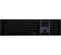 Matias FK418PCDCBB-DE Wireless USB-C® Aluminum Keyboard sans fil Clavier allemand, QWERTZ noir