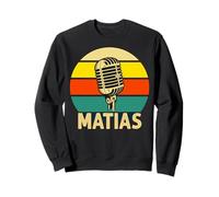 Matias Microphone rétro des années 80 pour Homme et Enfant Sweatshirt