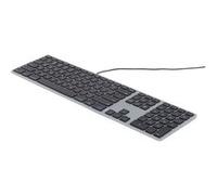 Matias RGB Backlit Wired Aluminum - Clavier - backlit - USB - US - gris sidéral G