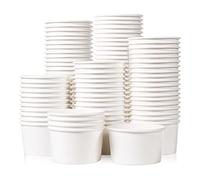 MATICAN Coupelles en Papier pour Glace - Lot de 100 Coupelles Jetables de 160 ml pour Desserts Chauds ou Froids