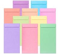 MATICAN Lot de 100 enveloppes colorées pour billets, 89 x 165 mm, idéales pour offrir, cartes de visite et billets