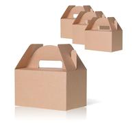 MATICAN Lot de 24 boîtes à friandises en papier kraft marron, 15,2 x 8,9 x 8,9 cm
