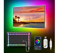MATICOD Bande lumineuse LED pour TV avec rétroéclairage LED, 3 m RGBIC pour TV derrière la télévision, USB pour TV de 43 à 65 pouces, contrôle par application Bluetooth, synchronisation de la musique…
