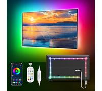 MATICOD Bande lumineuse LED pour TV avec rétroéclairage LED, 5 m RGBIC pour TV derrière la télévision, USB pour TV de 65 à 85 pouces, contrôle par application Bluetooth, synchronisation de la musique…
