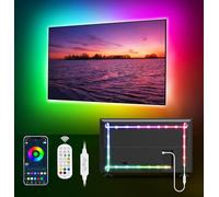 MATICOD Lumières LED TV pour TV, rétroéclairage LED de 4 m, lumières TV qui se synchronisent avec la télévision, lumières LED USB pour TV, bandes lumineuses LED avec télécommande Bluetooth Smart App…