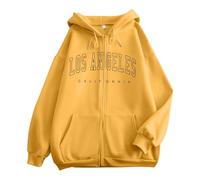 Matière : polyester avec peluche. Poignets et ourlet qui vous raviront. Tissu de sweat-shirt doux, doux pour la peau, chaud et léger. Confortable et respirant. Matériau doux pour vous, jaune, XXL