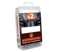 Matijardin - 2 Chaînes tronçonneuse Kerwood 72 maillons .325" 1,3mm semi carrée