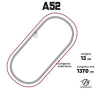 Matijardin - Courroie tondeuse A52 Trapézoïdale - 13 mm x 1370 mm