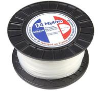 Matijardin - Fil nylon 2,4 mm x 180 m Rond Blanc Bobine