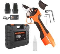 Matijardin - Sécateur électrique sans fil 14.4V - Coupe jusqu'à 30 mm - 2 batteries incluses - KERWOOD