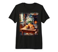 Matin Calme dans la Cuisine T-Shirt Haut de Gamme