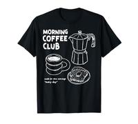 Matin Coffee Club Vintage Cafe Espresso Petit Déjeuner Café T-Shirt