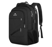MATIN Sac à Dos pour Ordinateur Portable 17 Pouces, Grand Sac a Dos Homme, Sac à Dos Travail Femme avec Port USB, Imperméable, Anti Vol, Adapté Université, Voyage d’Affaires, Noir