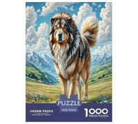 Mâtin tibétain Puzzles 1000 Pieces Cadeau Unique Animaux intelligents Jeu Éducatif Challenge Toy À De Qualité Supérieure Peinture Art pour Adultes Et Enfants À Partir De 14 Ans 70x50cm/1000pcs
