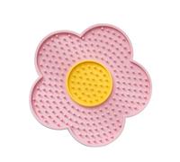Matine apaisante en silicone pour la conception de fleurs des animaux de compagnie, mangeoire antidérapante pour chiens et chats | Père de fuite relaxant avec tasses à succion, idéal pour les
