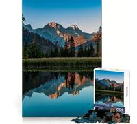 Matinée paisible à Almsee,Autriche Puzzle de 1000 pièces pour Adolescents Exercice Intelligent,Plaisir Tranquille,Assemblage sans Couture,Surprise d'anniversaire (50x75cm)