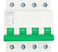 Matis Disjoncteur DC photovoltaïque 4 pôles 1000V 63A
