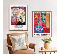 Matisse Exposition Art Abstrait Peinture Affiches et Gravures Artiste Musée Nature Morte Art Toile Photos Salon Décor 40x60cmx2Pcs Sans Cadre