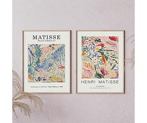 Matisse imprimer Henri Matisse affiche moderne peinture abstraite Art mur photos pour salon décor à la maison 40x60 cm-2 pièces sans cadre