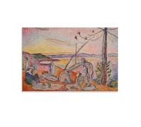 Matisse Luxe, Calme Et Volupté, 1904H.enri M.atisse (2) Impression sur toile Poster Décoration d'intérieur moderne 50 x 75 cm