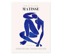 Matisse - Père du Fauvisme V Poster de Henri Matisse 13 x 18 cm Bleu Tableaux Décoration murale