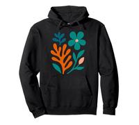 Matisse Style Boho Abstrait Botanique Fleur Esthétique Peinture Sweat à Capuche