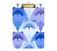 Matisse Style Porte-bloc de poche pour chien Bleu violet dégradé Trou standard pour infirmière étudiant Trade Quest Taille 22,9 x 32,5 cm Tabla para escribir con Clip