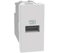 BTICINO MatixGO Prise de courant avec port USB 1 module Blanc JW4191A Chargeur USB avec un port type A, 15 W