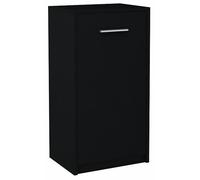 MATKAM Élégante commode BODO 1D - 75 x 40 x 35 cm (H x l x P) - Design moderne - Avec étagère et porte - Noire