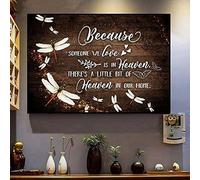 MATLPATS Plaque rétro en étain avec inscription « Because Someone We Love is in Heaven There's Heaven in Our Home » - Décoration murale pour salle de bain, chambre à coucher, café - Cadeau