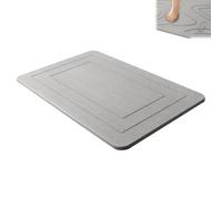 Matmend Stone Bath Mat,Matmend Bath Mat,Stone Baths Mats Diatomaceous Earth Quick Drying Non-slip Shower Mats,0.35in Thick,Super Absorbent Diatomite Stones BathMat,Easy to Clean,23.7*15.7in (G)