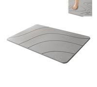 Matmend Stone Bath Mat,Matmend Bath Mat,Stone Baths Mats Diatomaceous Earth Quick Drying Non-slip Shower Mats,0.35in Thick,Super Absorbent Diatomite Stones BathMat,Easy to Clean,23.7*15.7in (F)