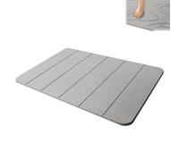 Matmend Stone Bath Mat,Matmend Bath Mat,Stone Baths Mats Diatomaceous Earth Quick Drying Non-slip Shower Mats,0.35in Thick,Super Absorbent Diatomite Stones BathMat,Easy to Clean,23.7*15.7in (H)
