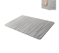 Matmend Stone Bath Mat,Matmend Bath Mat,Stone Baths Mats Diatomaceous Earth Quick Drying Non-slip Shower Mats,0.35in Thick,Super Absorbent Diatomite Stones BathMat,Easy to Clean,23.7*15.7in (E)