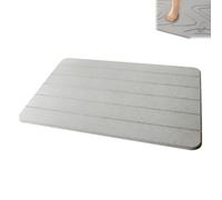 Matmend Stone Bath Mat,Matmend Bath Mat,Stone Baths Mats Diatomaceous Earth Quick Drying Non-slip Shower Mats,0.35in Thick,Super Absorbent Diatomite Stones BathMat,Easy to Clean,23.7*15.7in (C)