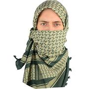 Mato & Hash Écharpe militaire Shemagh Désert Tactique 100% Coton Keffiyeh - Gris - Large