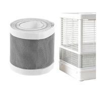 Matoebyr Ruban Mailles Cage Oiseau 5m, Bande Anti-Projection Adhésive | Protection Nourriture Respirante pour Perroquets Perruches Inséparables Canaris, Filet Réparation Volière Facile à Découper