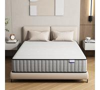 Matoresu Matelas 160x200 Hauteur 25cm, Matelas Hybride à Ressorts Ensachés Indépendant en Mousse à Mémoire de Forme, Tissu Doux pour La Peau&Soutien Confortable, Matelas 2 Personnes Moyenne Ferme
