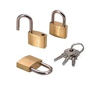 Matory Lot de 3 mini cadenas avec clés - Petit cadenas pour journal intime, bagages, sac à dos, sac d'ordinateur - Cadenas (3)