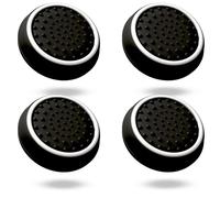 MatoSan® 4X Capuchons Thumbstick - Accessoires de Grip pour Manettes - Amélioration de la Précision et du Contrôle - Compatible avec PS5 et PS4 (4 pièces Noir)