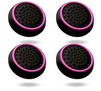 MatoSan® 4X Capuchons Thumbstick - Accessoires de Grip pour Manettes - Amélioration de la Précision et du Contrôle - Compatible avec PS5 et PS4 (4 pièces Rose)