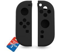 MatoSan® Joy Con Lot de 2 coques de protection en silicone pour manette Switch 2 JoyCon - Accessoires pour manette Switch 2 (noir)