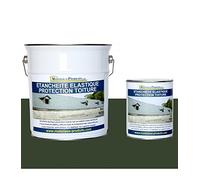 MATPRO - Étanchéité Élastique Protection Toiture - Enduit au Bitume Haute Densité - Traitement Micro-Fissures - Application Supports Souples - Vert - 1Kg
