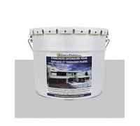 MATPRO - Étanchéité Extérieure pour Toiture, Balcon et Terrasse Plate - Revêtement Élastomère Auto-Polymérisable Polyuréthane - Sans Odeur - Gris Perle - 2.5Kg