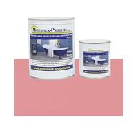 MATPRO - Peinture Laque Epoxy Salle de Bain - Sans Solvant, Auto-Lissant - Répare et Rénove Baignoire, Lavabo, Évier, Plan de Travail - Rose Brillant - 1Kg