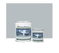 MATPRO - Peinture Laque Epoxy Salle de Bain - Sans Solvant, Auto-Lissant - Répare et Rénove Baignoire, Lavabo, Évier, Plan de Travail - Gris Clair - 1Kg