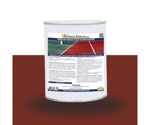 MATPRO Peinture résine pour bitume enrobé 1 Kg Rouge Tennis