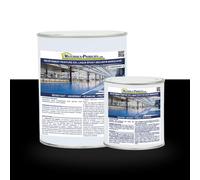 MATPRO - Revêtement Peinture pour Sol Laque Époxy Sécurité & Marquage - Auto-Lissant - pour Travaux Neuf/Réparation - Aspect Miroir Brillant - Noir - 1Kg